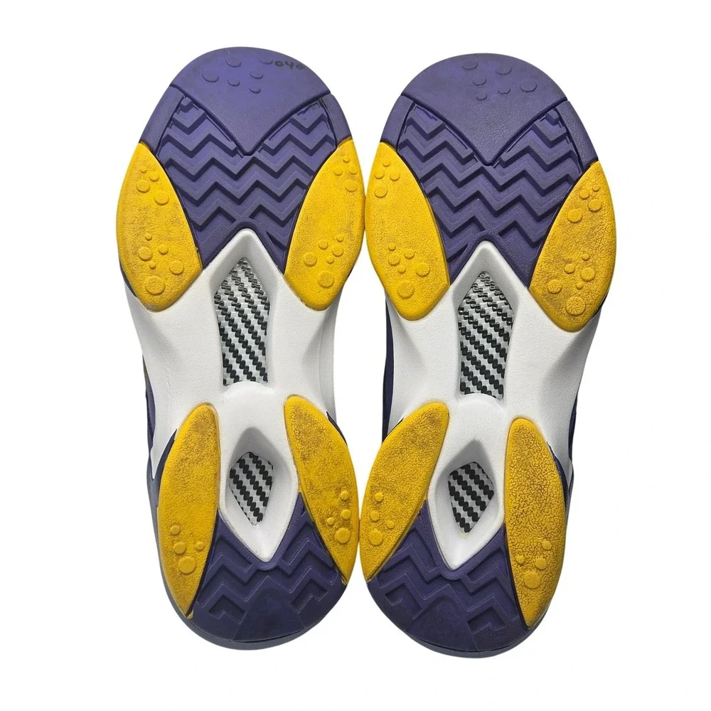 Reebok The Pump Shaq Attaq Sneakers Shoes LSU Tigers Lakers Purple Yellow Mens 9